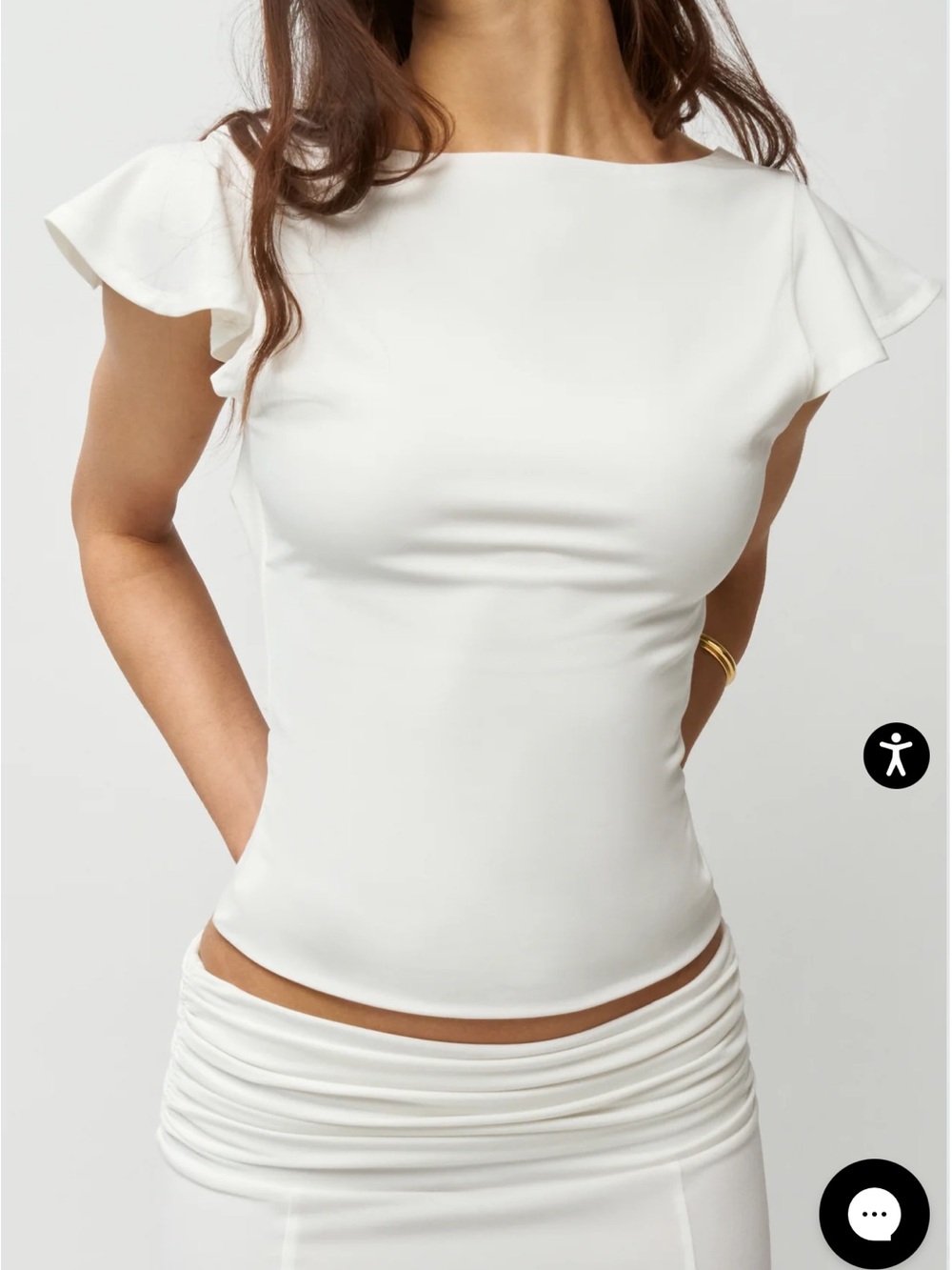 NWT Guizio Soffiano Top Blouse White
